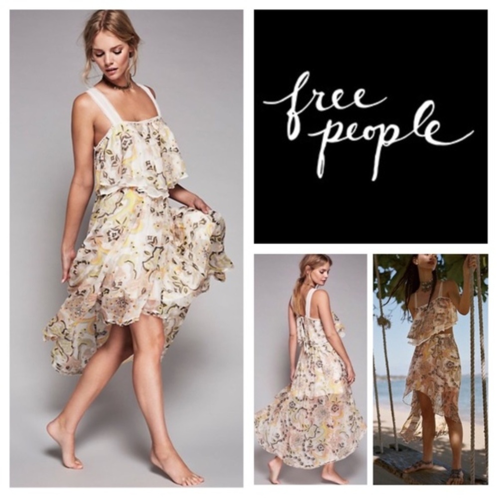 Free People Falling Skies Top/Skirt Set~EUC~